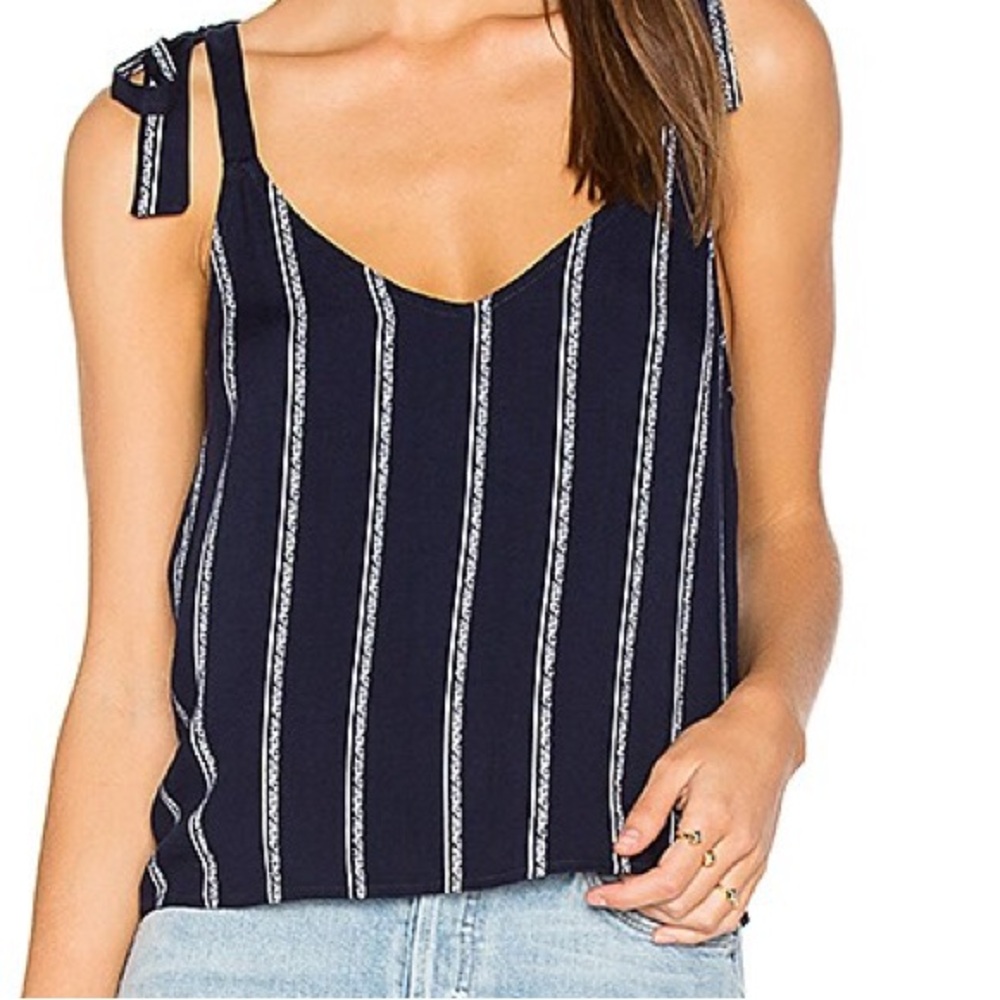 Splendid Striped Tie Tank